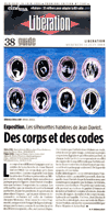 Libération, Des corps et des codes, par H.-F. Debailleux
