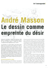 Angeline's, André Masson, le dessin comme empreinte du désir, par Odile Berthemy
